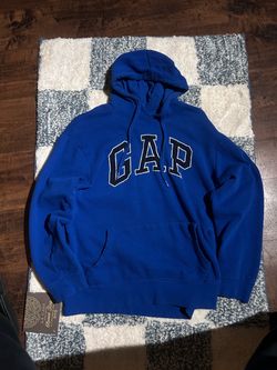 Gap Arch Logo Pullover Hoodie Blue