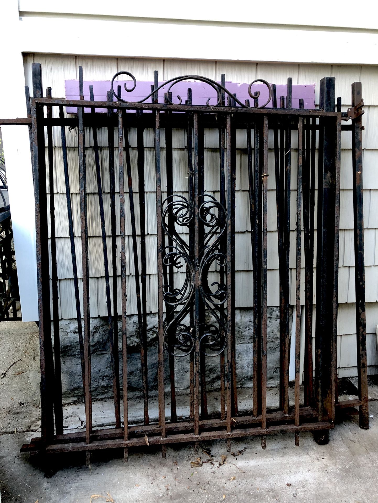 Antique Wrought Iron Fence And Gate