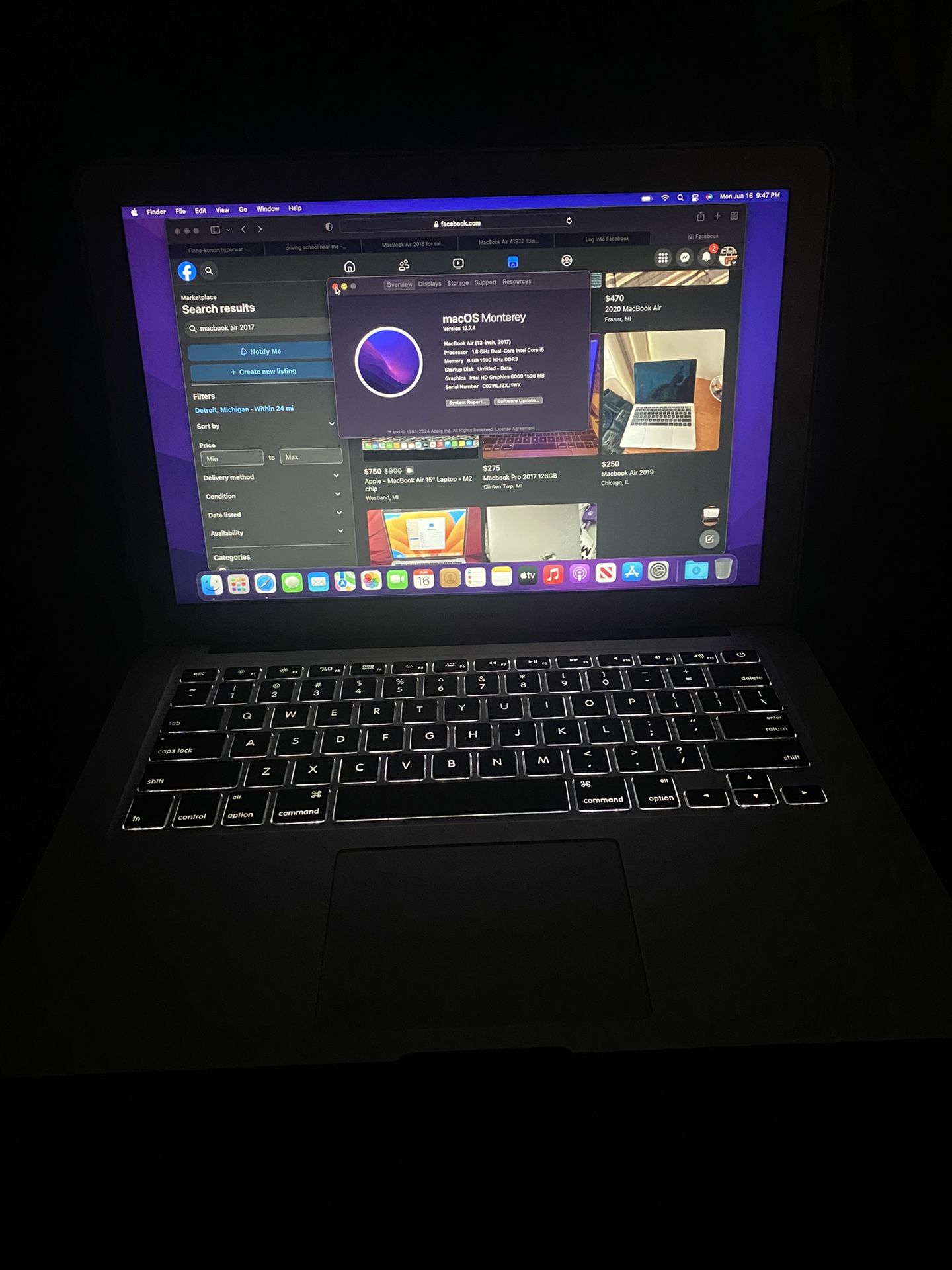 💻 MacBook Air (13-inch, 2017)