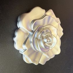 Compact Flower Silver Rose Mirror Pocket Size , Wedding Style lot 24