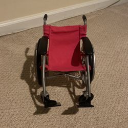 Doll Wheelchair, Pink