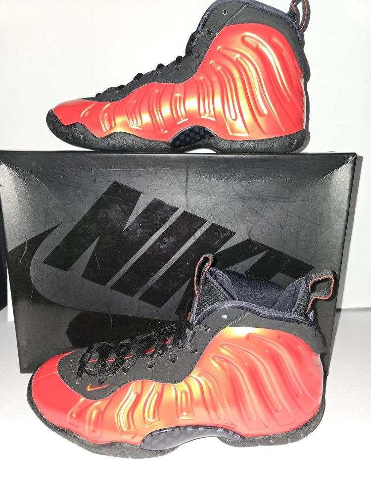 🔥 Nike Foamposite “Habanero Red” – Size 6Y (Fits Women’s 7.5) 🔥