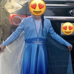 Girls Size 7-8 Princess Elsa Dress