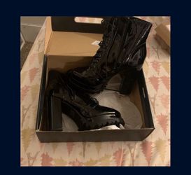 Latex Heel Boots 