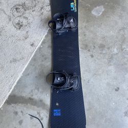 Snowboard And Bindings