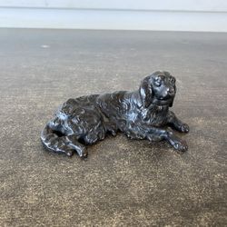 Vintage Cast Iron Spaniel/Retriever Dog Paperweight