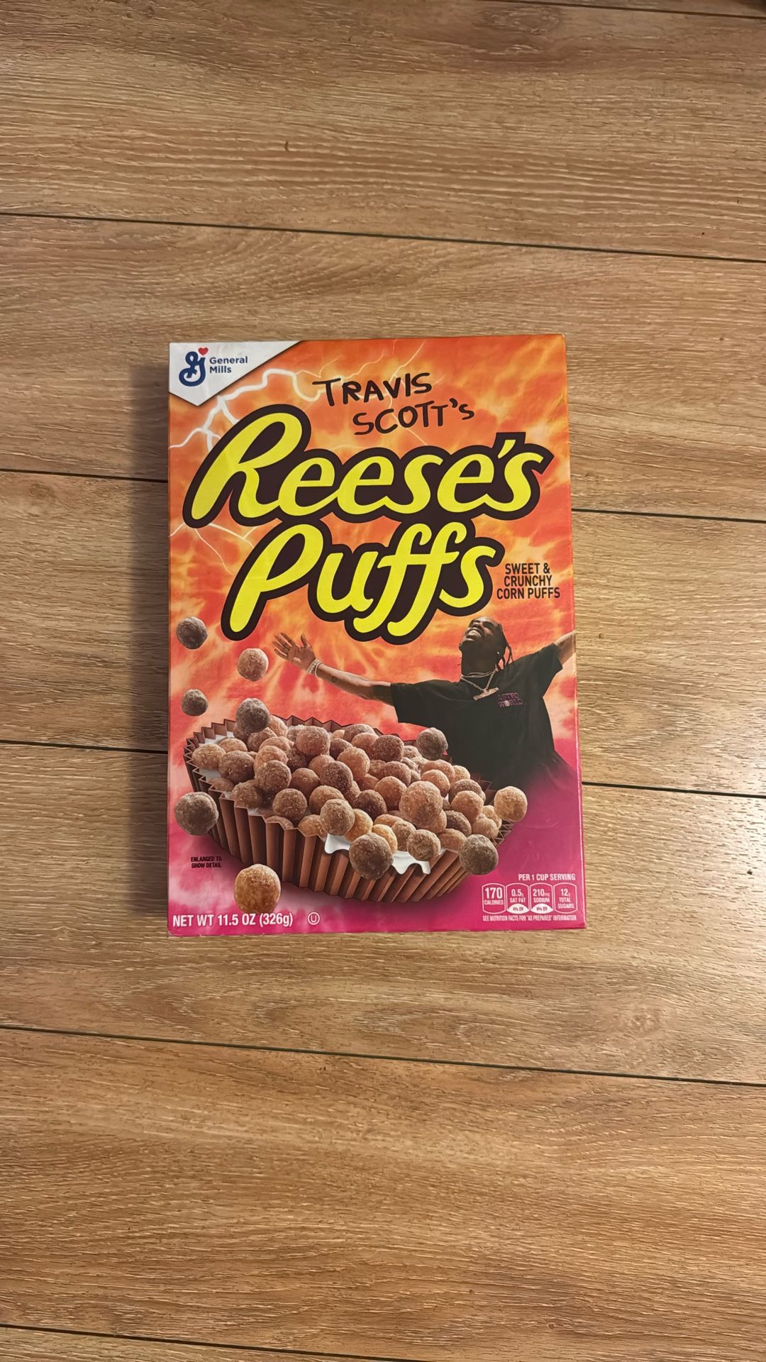 Travis Scott’s Reeses Puffs Cereal Box