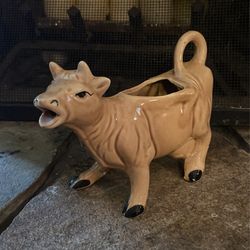 Vintage Brown Cow Creamer Container