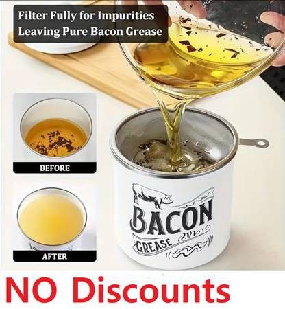 (NEW) Oil Filtering and Reusing Container 46oz
