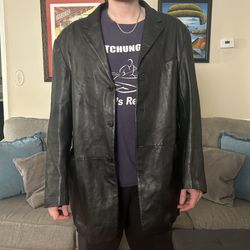 Calvin Klein Vintage Leather Jacket 