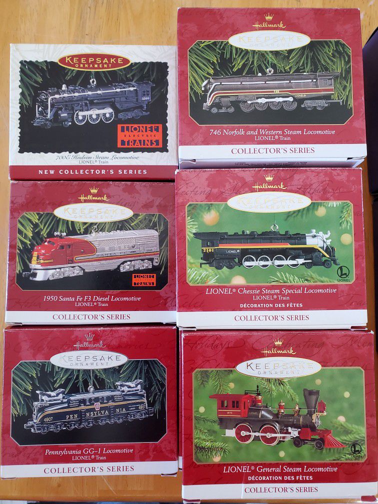 Hallmark Keepsake Ornaments Lionel Train Locomotives 