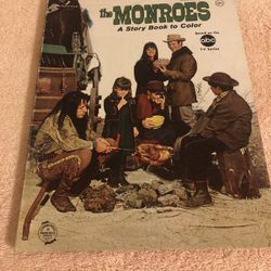 Vintage 1966 Saafield Publishing The Monroes A Story Book To Color #9564 HTF 