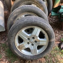 dodge 17 alloy rims and tires 