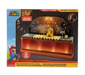 Nintendo Super Mario Deluxe Bowser Battle Action Figure