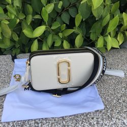 Marc Jacobs The Snapshot Crossbody Bag Cloud White Multi