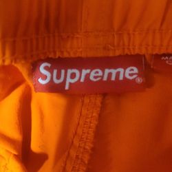 Orange Supreme Zip Up Joggers Size Sm  $60