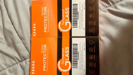 2 boxes with 6 iPhone 16 plus screen protectors