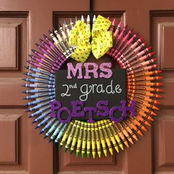 Crayon wreath