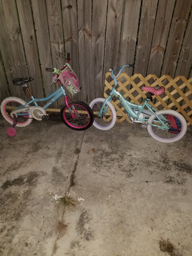 Girls bikes two of them