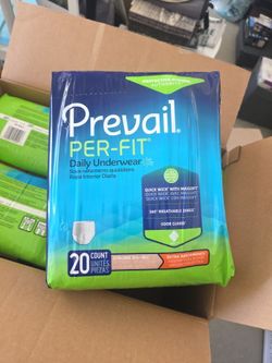 Prevail Per-Fit Protective Underwear, 20pc, Medium 34''-44'', Unisex
