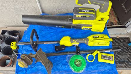Ryobi 40v attachment capable trimmer and blower