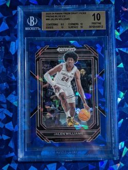 Jalen Williams 2023-24 Panini Prizm Draft Picks Blue Ice BGS 10