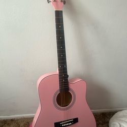 guitar Pink 41 inch guitar