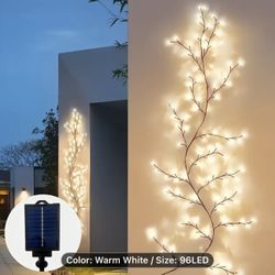 NEW 1pc Solar Enchanted Willow Vine Light For Home Decor- warm white  