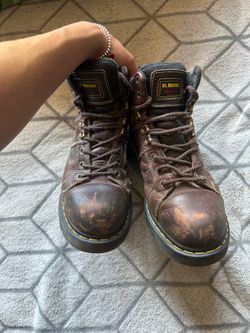 Doc marten steel toe work boots