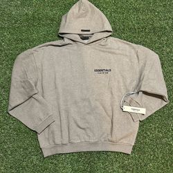 BRAND NEW - ESSENTIALS HOODIE - MEDIUM - HEATHER GRAY - "BEST OFFER"