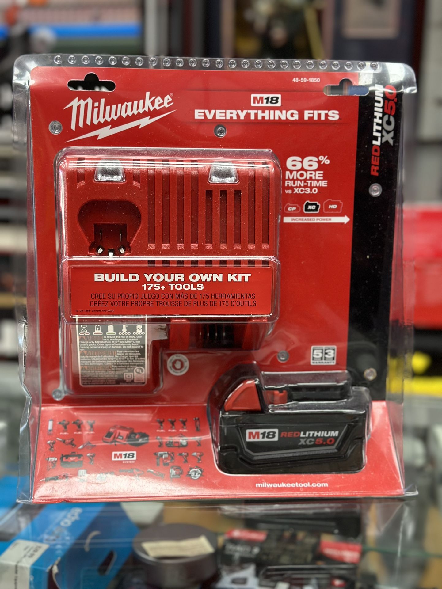 Milwaukee M18 5.0Ah Battery & Charger 