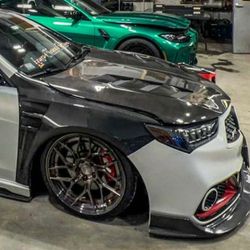2019 Acura TLX Aspec Carbon Fiber Hood and BCBR racing Coilovers 