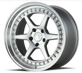 18x8.5 AodHan DS09 Silver w/Machined Face (DPF®) Wheels