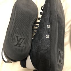 Navy Blue Damier Checker High Tops