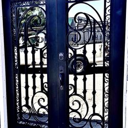  Custom Made Double Swing Main Entry Iron Doors Any Designs And Styles 