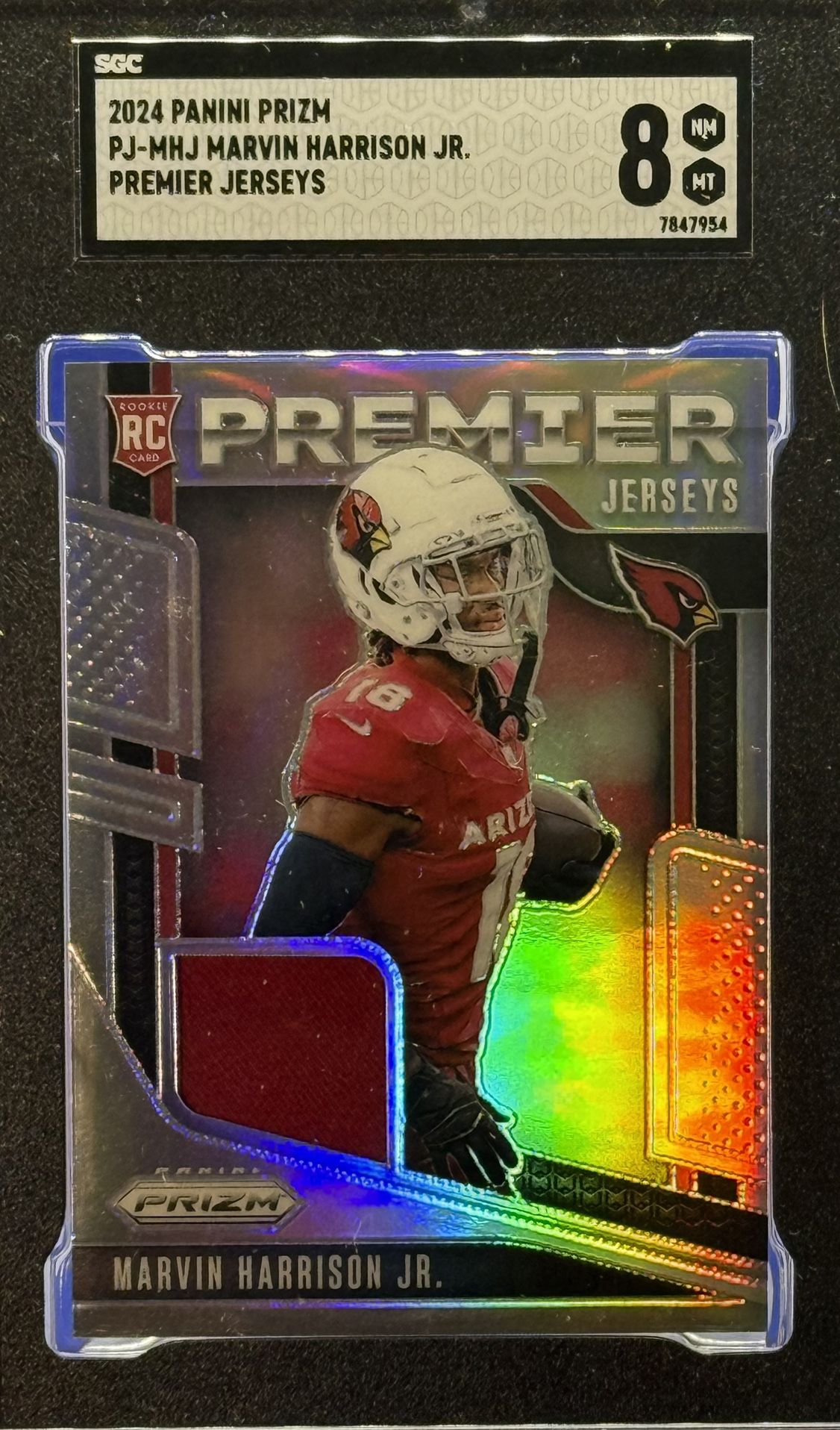 2024 PANINI PRIZM PJ-MHJ MARVIN HARRISON JR. PREMIER JERSEYS RC PREMIER
