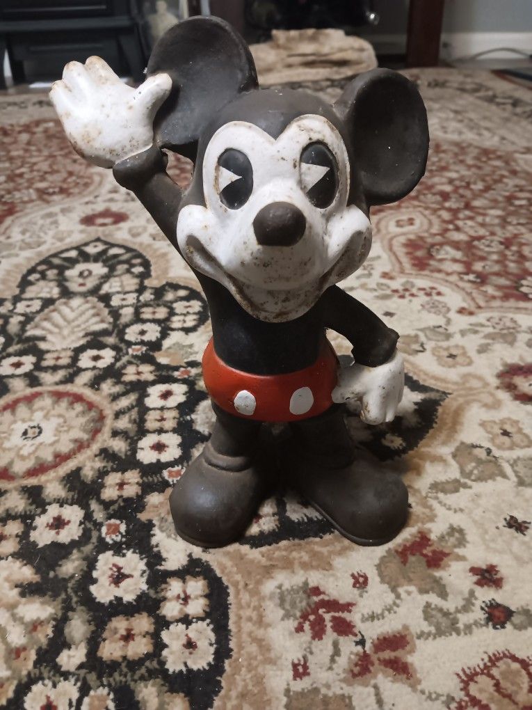 Vintage - Mickey Mouse Cast Iron Piggy Bank