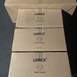 3 Wired Lorex 4k Smart Wired And 1 Wireless Camera