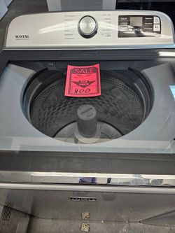Refurbished Maytag Electric White Top Loading Washing Machine with agitator