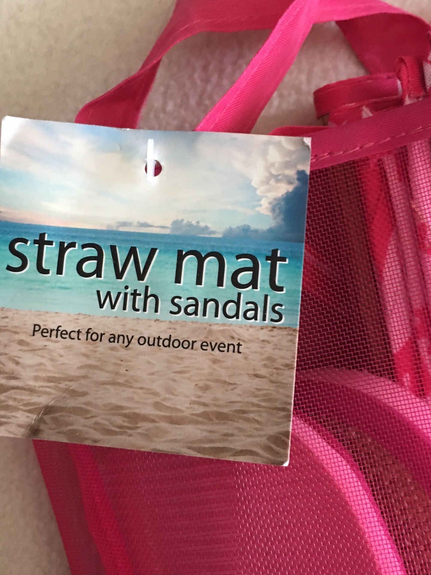 Straw Mat With Sandles