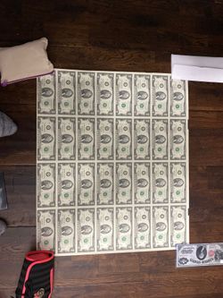 1995 USA $2 uncut sheet of 32 notes