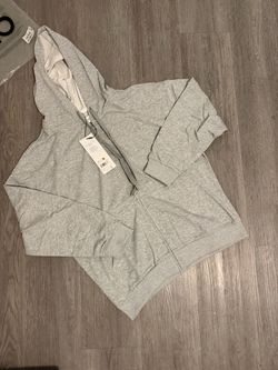 Alo yoga gray zip up hoodie never worn brand new read description