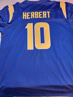 New Chargers Royal Blue Color Rush Justin Herbert  Jersey Men M