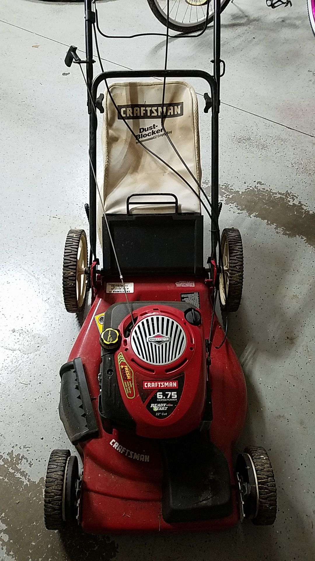 Craftsman 6.75 Horsepower ez walk Lawn Mower for Sale in Lexington, KY
