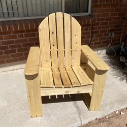 Large Wood Adirondack Chair