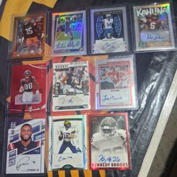 NFL Autographed Card Lot