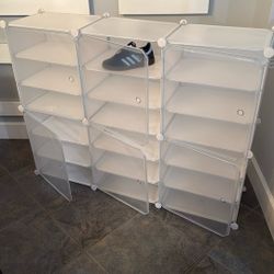 Shoe and Sneaker Rack - Holds 18+ Pairs