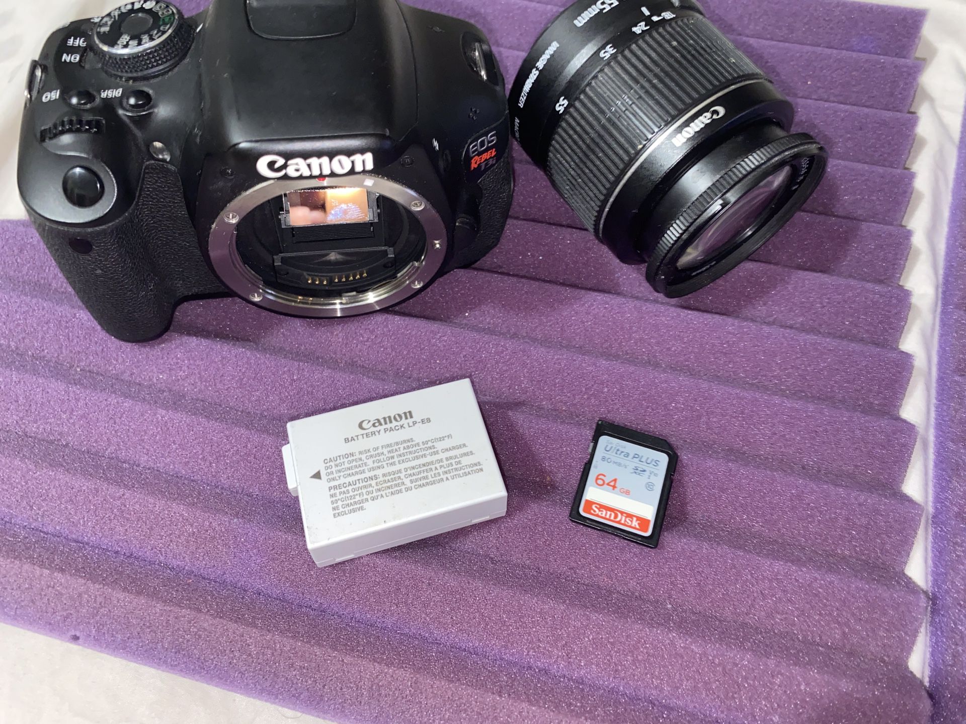 Canon EOS Rebel T3i 18.7 MP Digital SLR Camera - Black