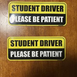 Student Driver Magnetic Stickers