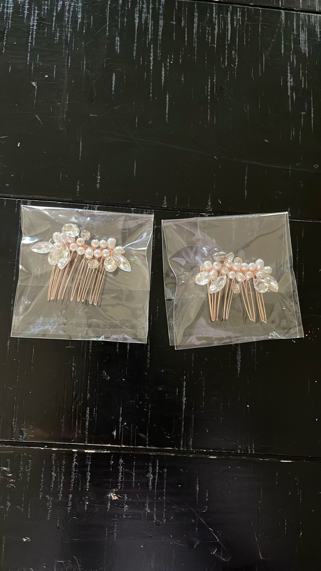 2 Rose Gold Hair Pins